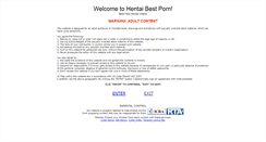 Desktop Screenshot of hentaibestporn.com